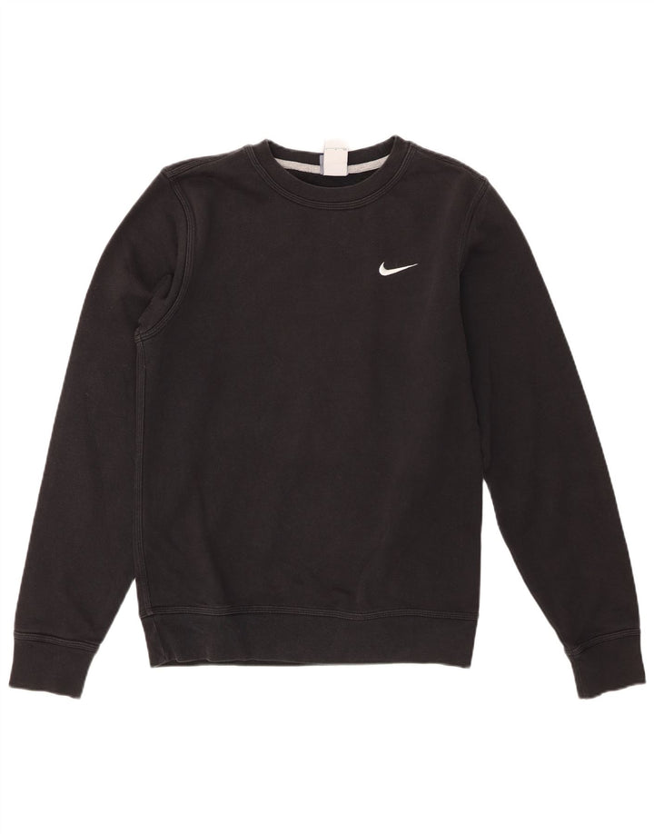 Nike moletom masculino jumper pequeno algodão preto