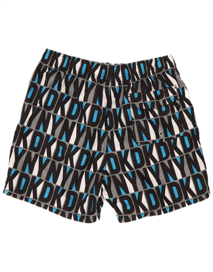 Shorts de natação masculino Dkny gráfico médio poliéster multicolorido