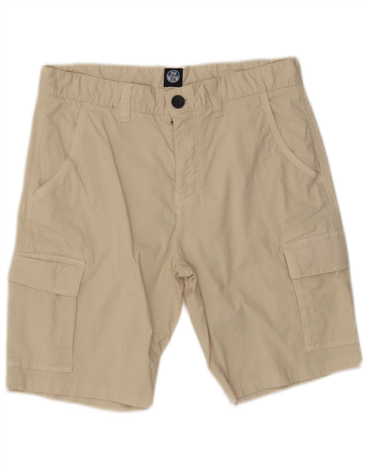 Shorts cargo masculino NORTH SAILS W30 algodão bege médio