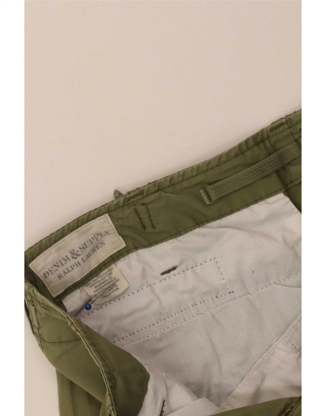Shorts cargo masculino Ralph Lauren W31 algodão cáqui médio