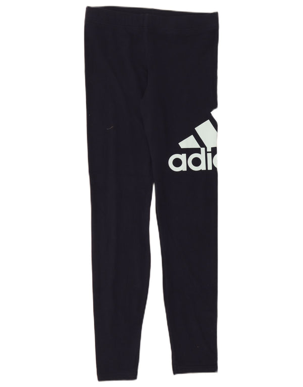 Leggings Adidas Meninas Graphic 14-15 Anos Azul Marinho Algodão