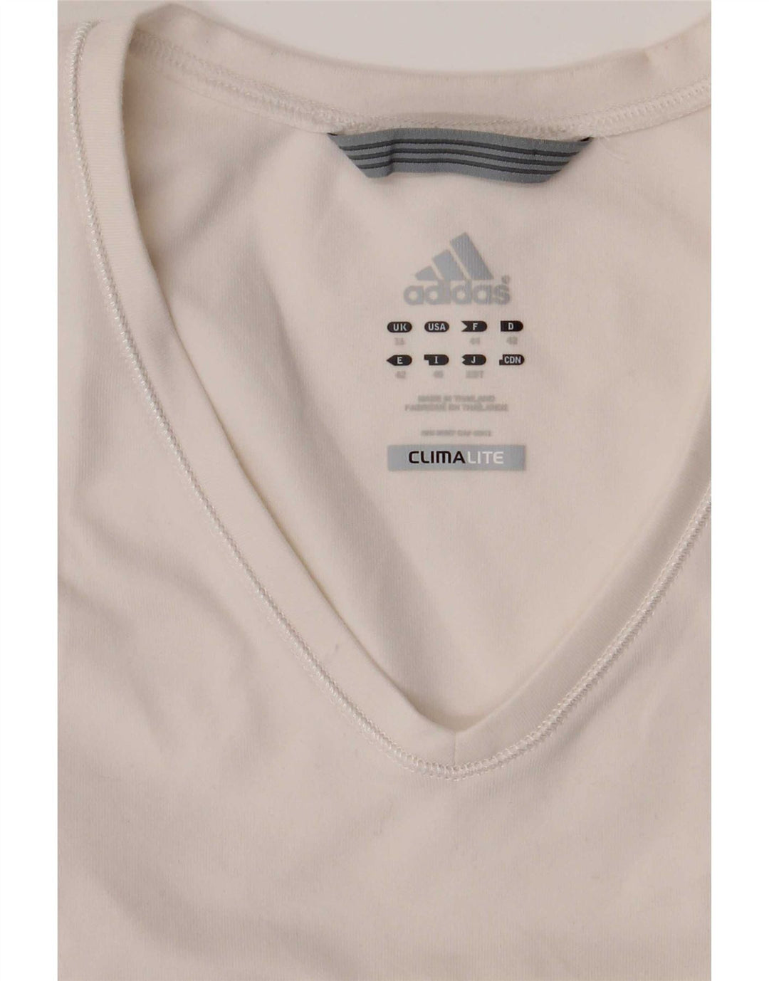 Adidas Womens Climalite Vest Top UK 12 Médio Branco