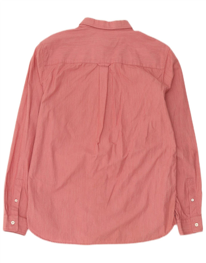 Camisa masculina Lyle & Scott de algodão rosa médio