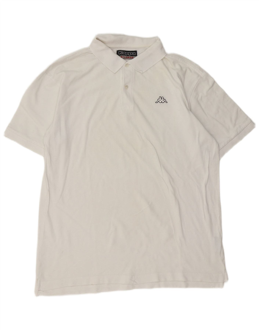 Camisa polo masculina Kappa XL algodão branco