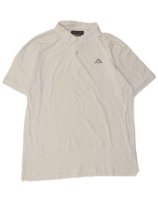 Camisa polo masculina Kappa XL algodão branco