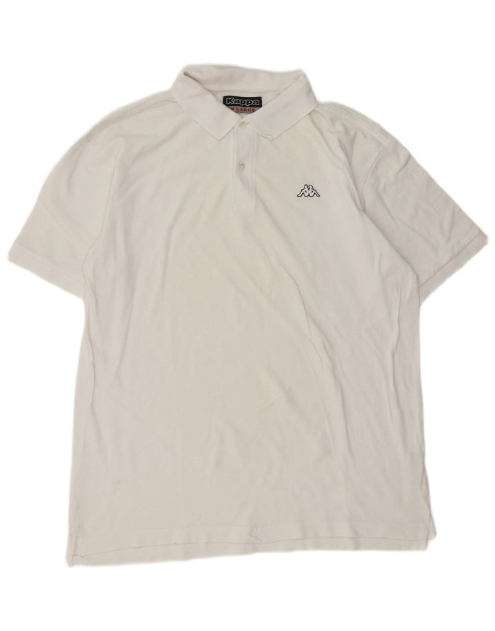 Camisa polo masculina Kappa XL algodão branco