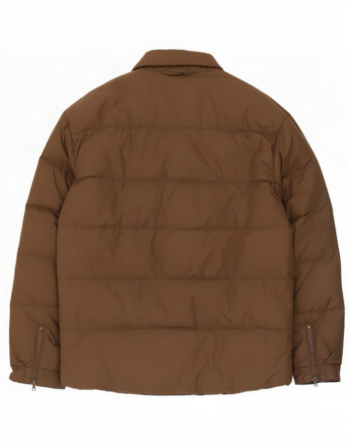 Jaqueta acolchoada masculina Armani UK 44 2XL poliamida marrom