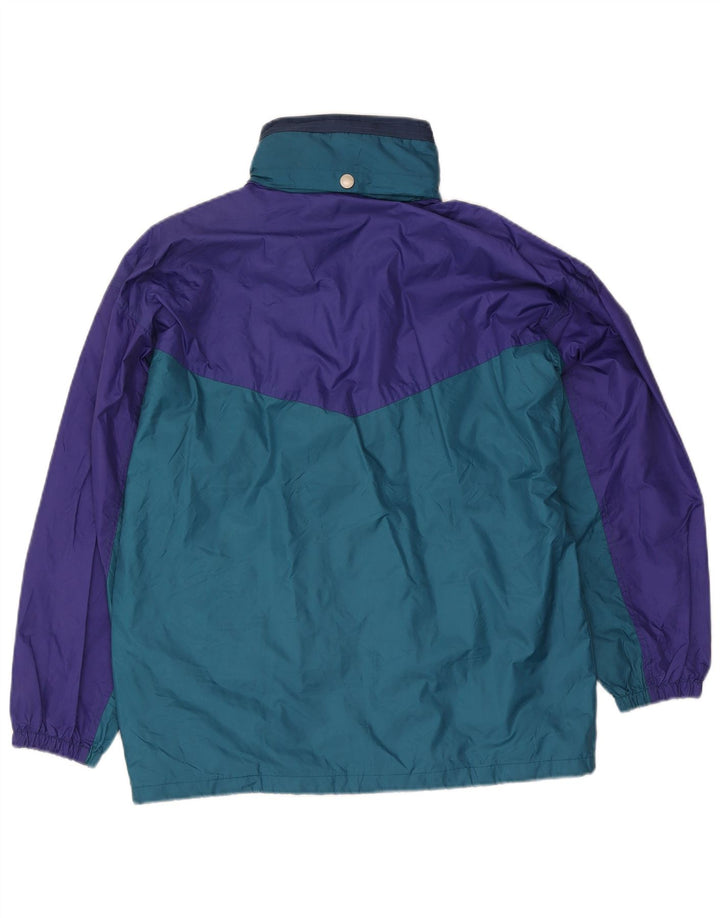 Jaqueta masculina com capuz e capuz da Brugi, bloco colorido azul marinho pequeno