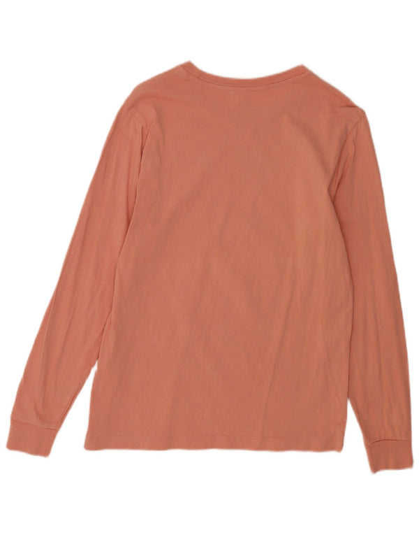 VANS Mens Graphic Top Long Sleeve Small Pink Cotton