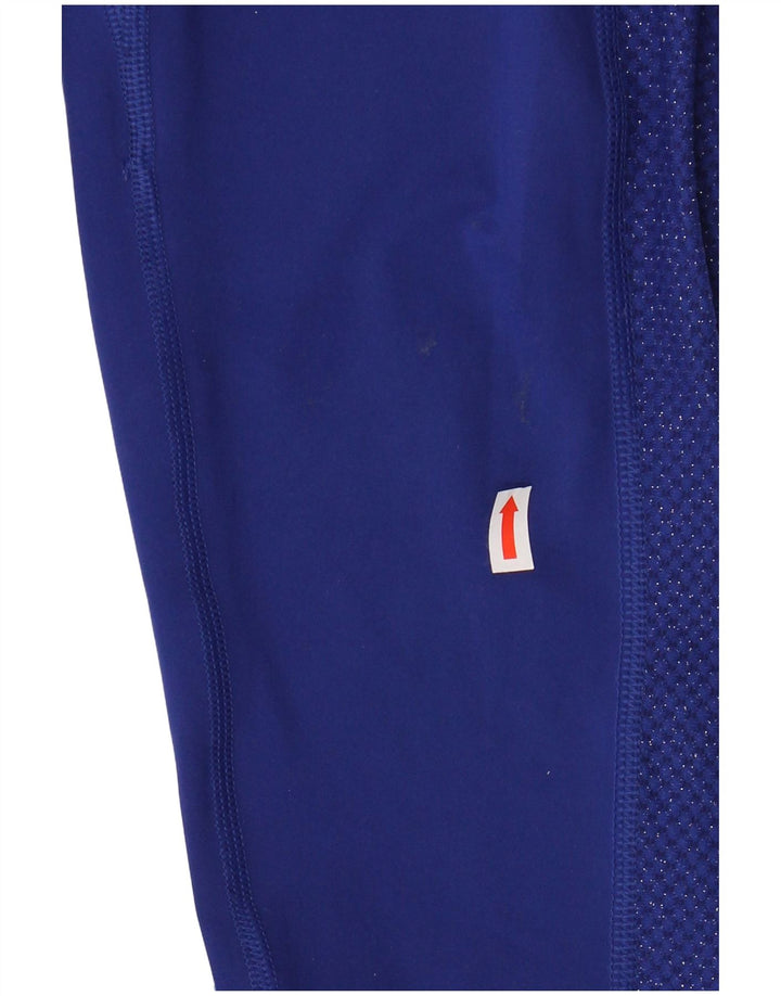 Leggings femininas Nike Graphic UK 12 poliéster azul médio