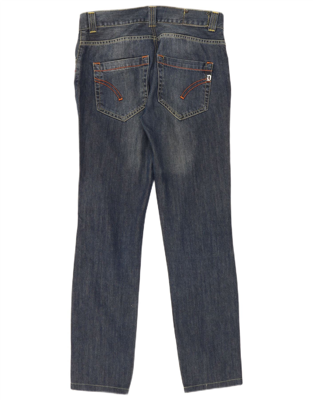 Dondup Jeans Slim Feminino W33 L33 Azul Marinho Algodão