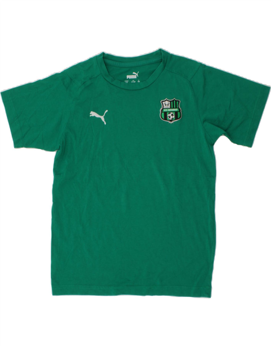 PUMA Boys Graphic T-Shirt Top 11-12 Years  Green Cotton Vintage Puma and Second-Hand Puma from Messina Hembry 