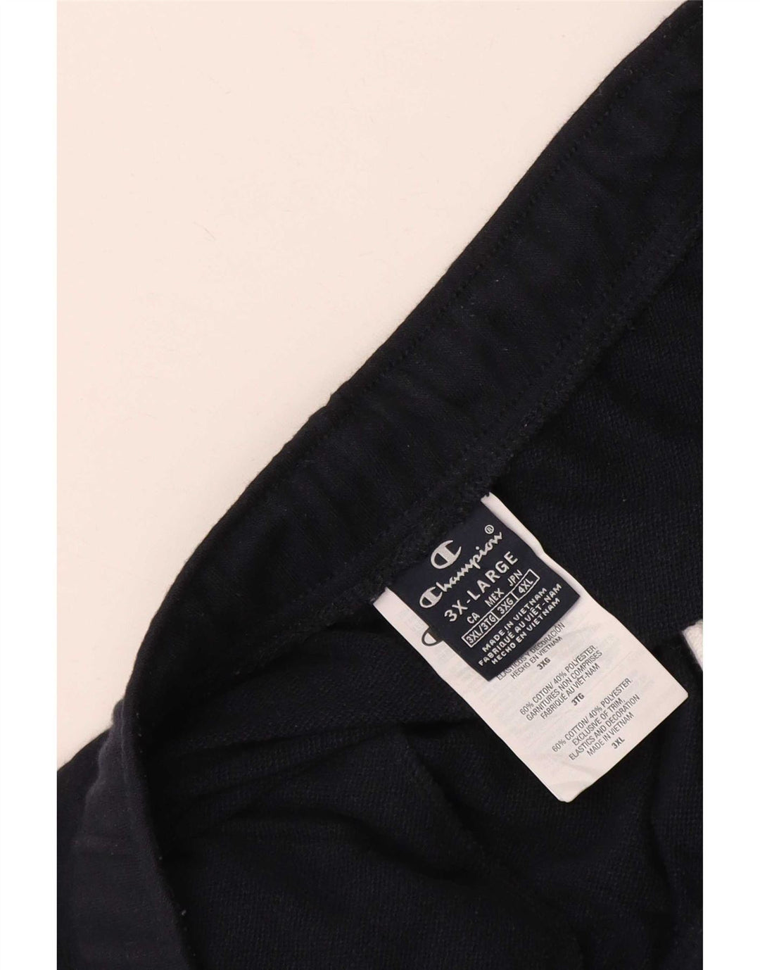 Calça de treino masculina regular Champion 3XL algodão azul marinho