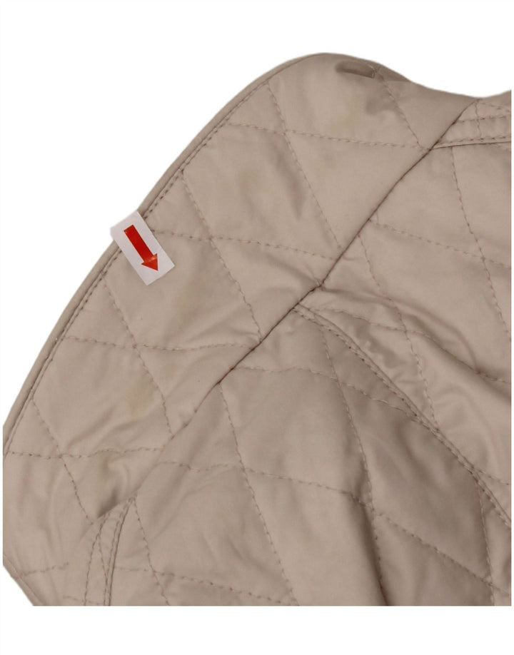 Jaqueta acolchoada feminina GERRY WEBER UK 14 grande bege
