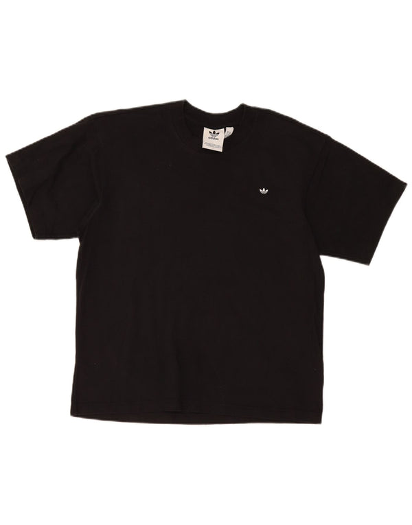 Adidas Mens Camiseta Top XS Algodão Preto