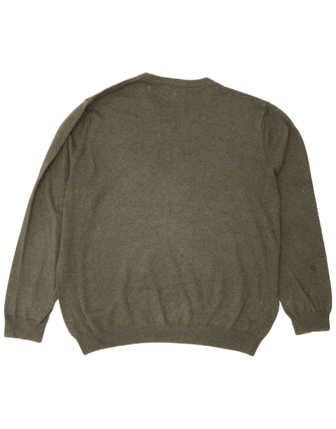 Suéter masculino Marks & Spencer com gola redonda 2XL algodão verde
