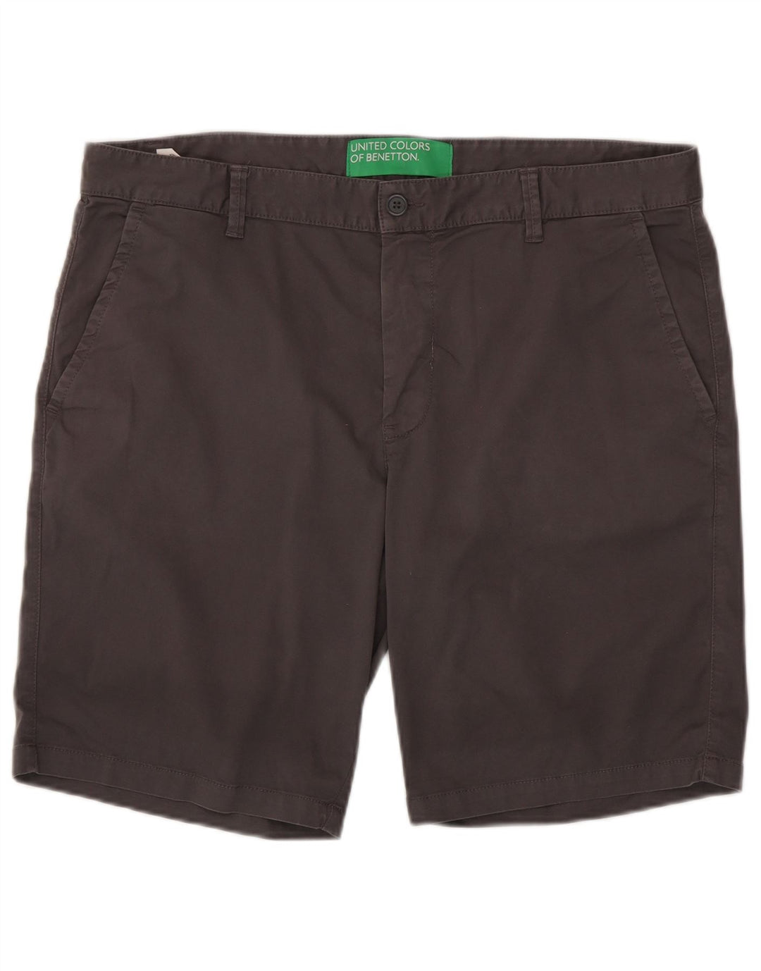 Shorts Chino Masculino BENETTON IT 54 2XL W42 Algodão Cinza