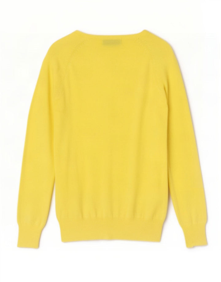 Suéter cardigã feminino Zara UK 18 XL amarelo