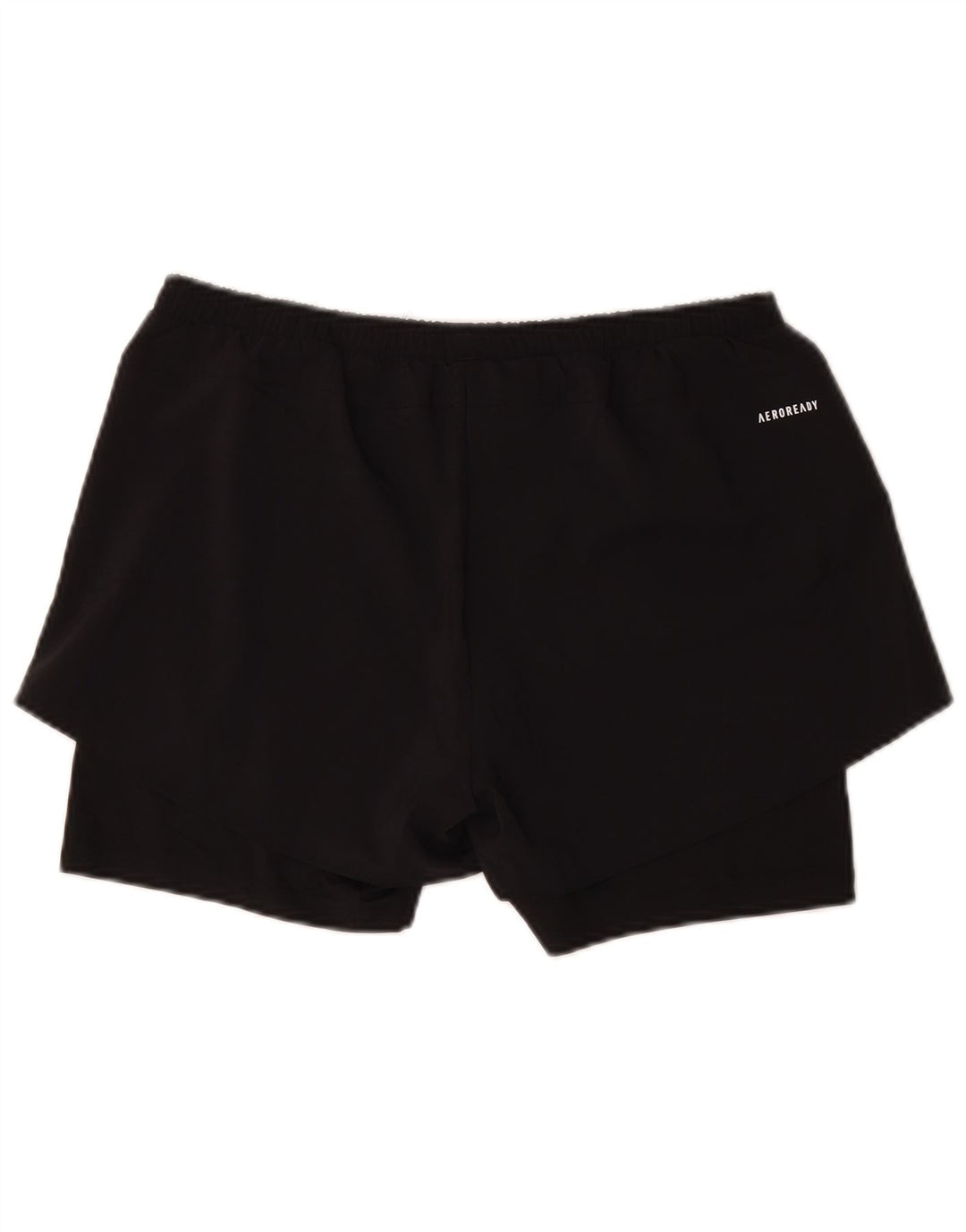 Shorts esportivos femininos Adidas UK 12/14 médio preto poliéster