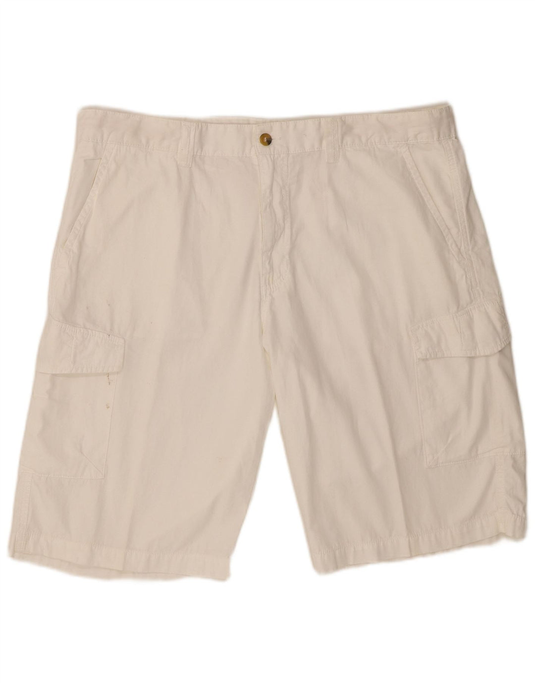 Slam Mens Cargo Shorts W38 XL Algodão Branco