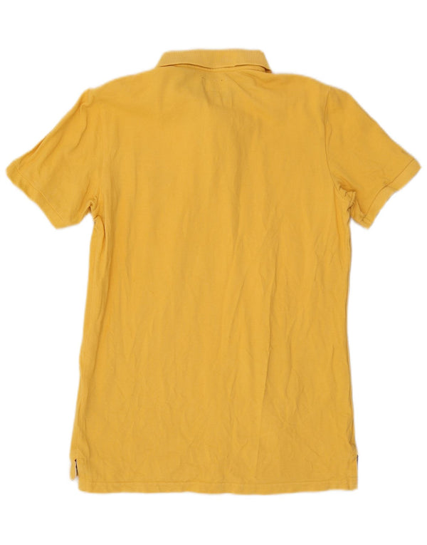 Camisa polo masculina Superdry algodão amarelo médio