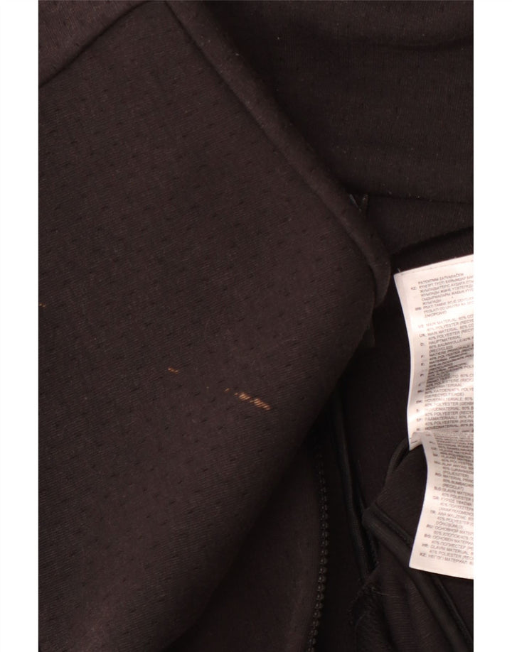 ADIDAS Suéter feminino Primegreen Graphic Zip com capuz UK 12/14 Médio Preto