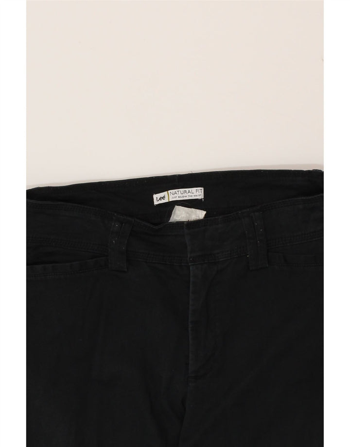 LEE Womens Natural Fit Straight Casual Trousers W32 L22 Black Vintage Lee and Second-Hand Lee from Messina Hembry 