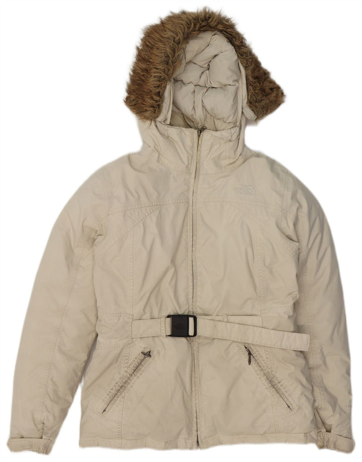 Jaqueta acolchoada com capuz feminina THE NORTH FACE UK 14 Médio Off White
