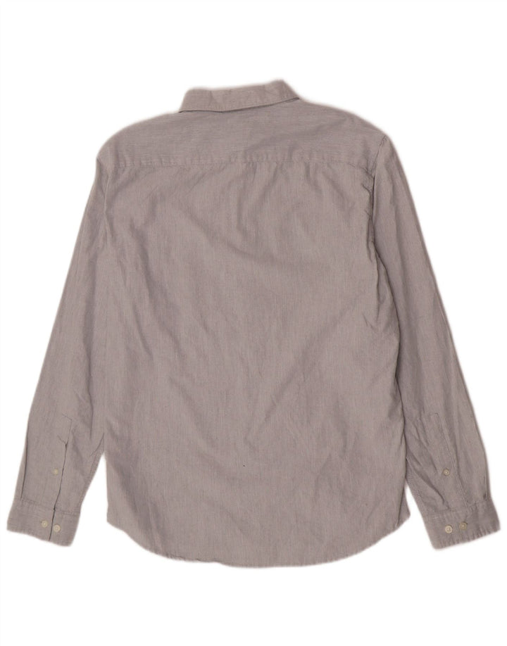 Camisa masculina slim fit Jack Wills algodão cinza médio