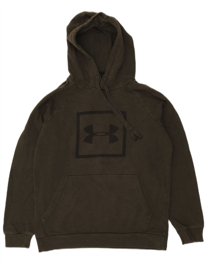 Under Armour masculino gráfico moletom com capuz pequeno cáqui
