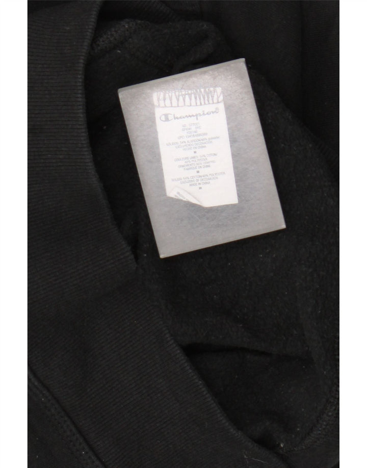 Jumper masculino com capuz Champion médio algodão preto