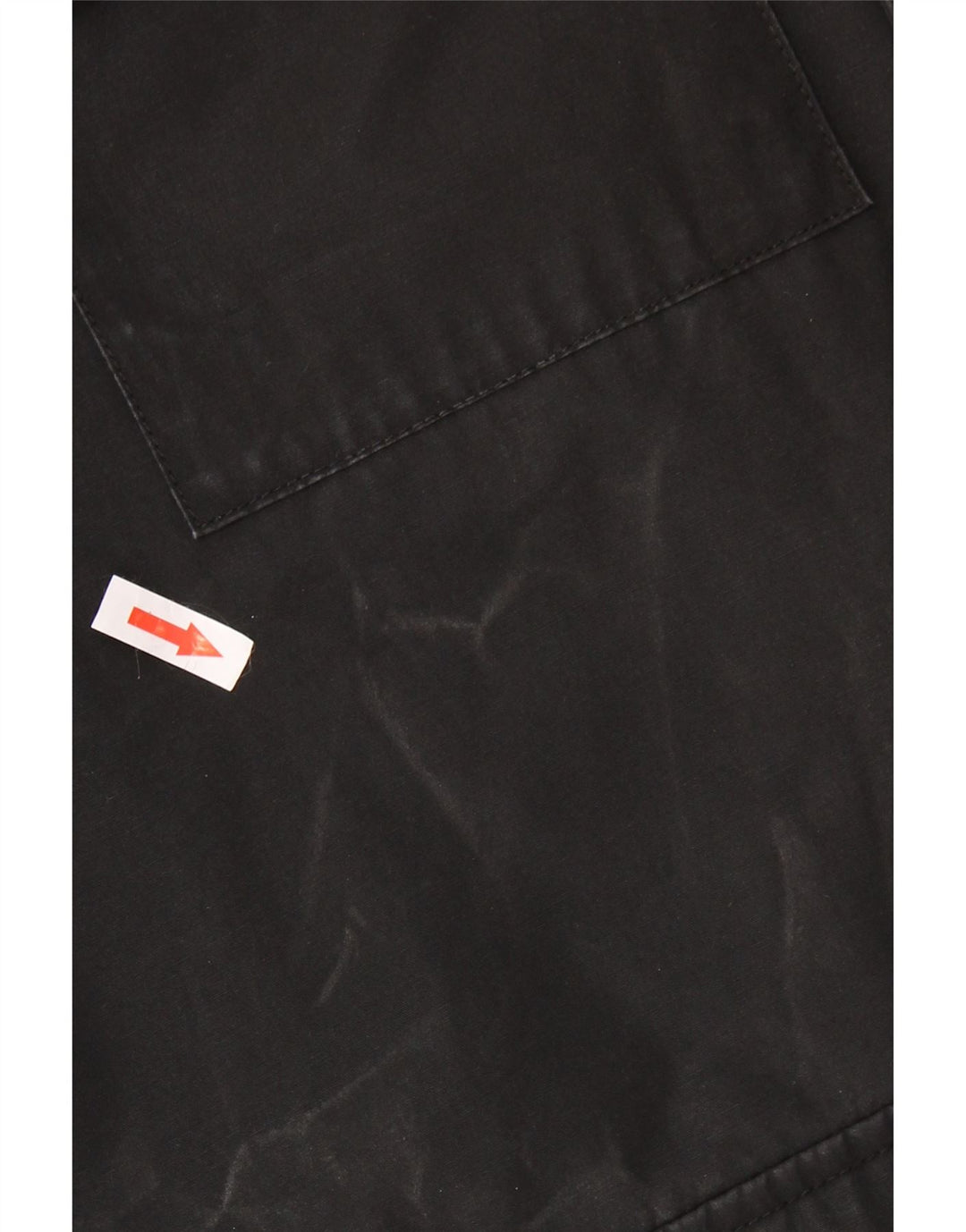 Jaqueta corta-vento masculina Levi's com capuz UK 38 poliéster preto médio