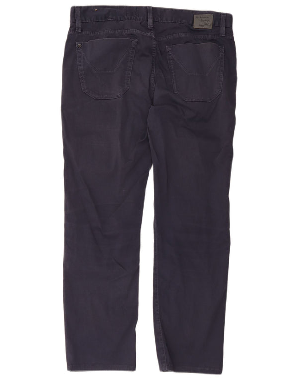 Jeckerson Calça jeans masculina cônica W34 L28 algodão azul marinho