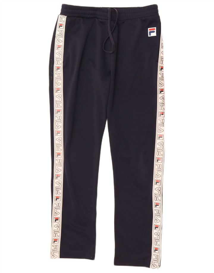 Calça masculina Fila Graphic Tracksuit médio azul marinho colorblock
