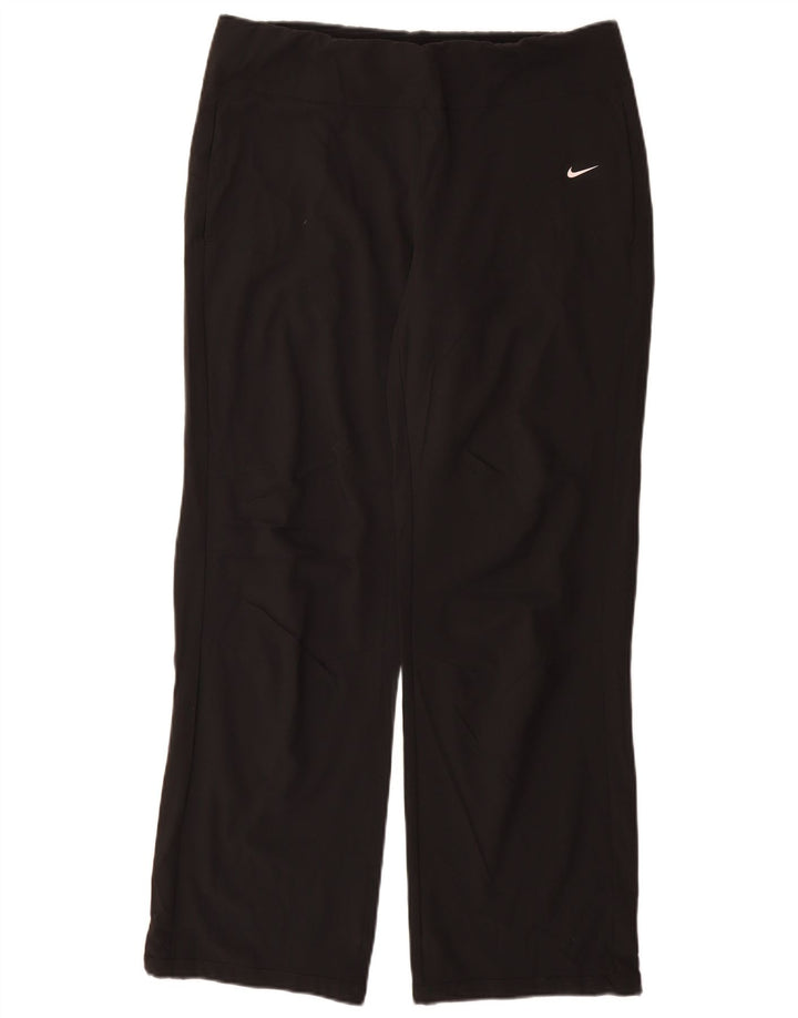 Calça de treino feminina Nike Dri Fit UK 14 poliéster preto médio
