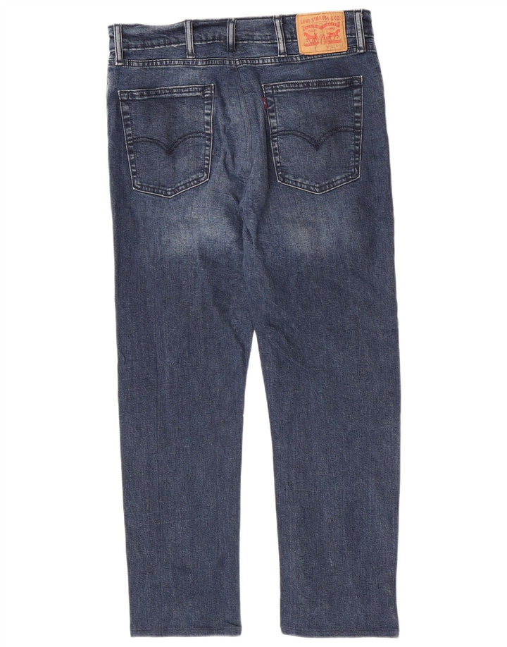 Calça jeans masculina Levi's 513 Slim Straight W40 L27 azul algodão