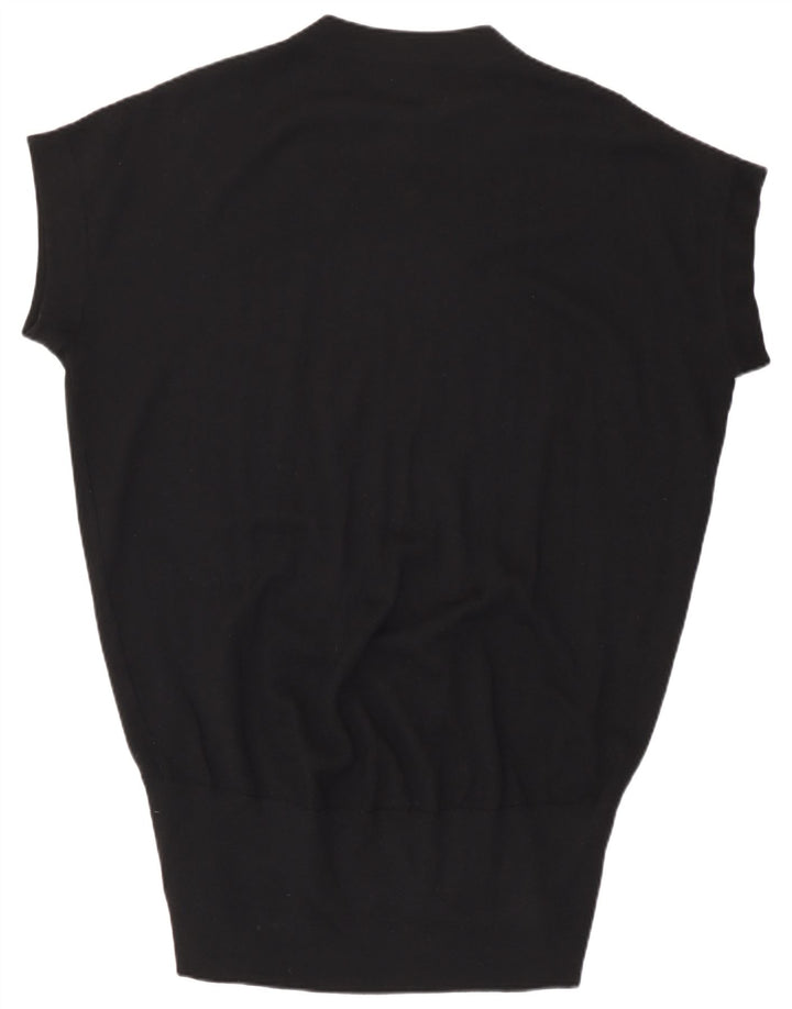Gianfranco Ferre Vestido feminino estampado com cintura baixa IT 44 médio preto