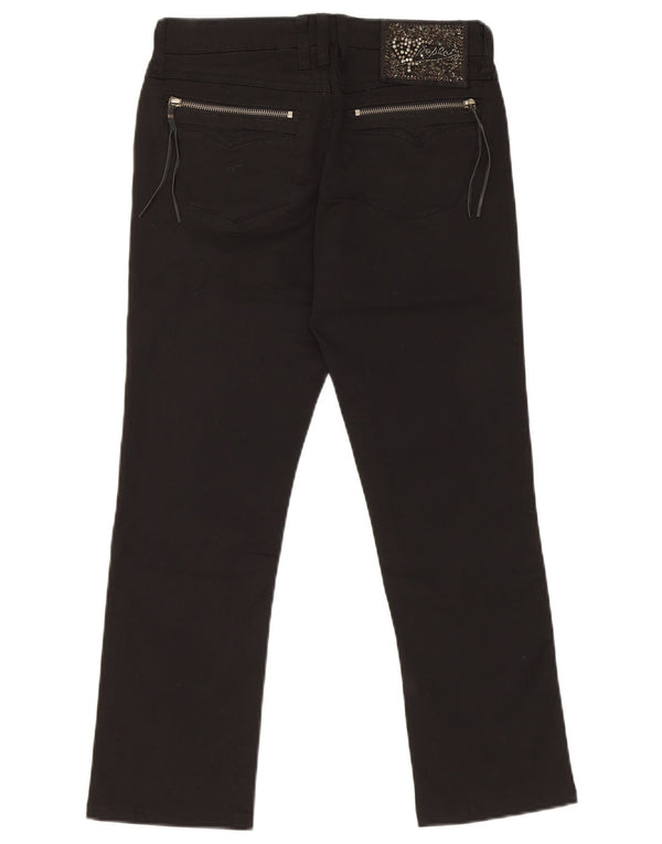 Calça feminina Replay Rakhi Capri W25 L20 algodão preto