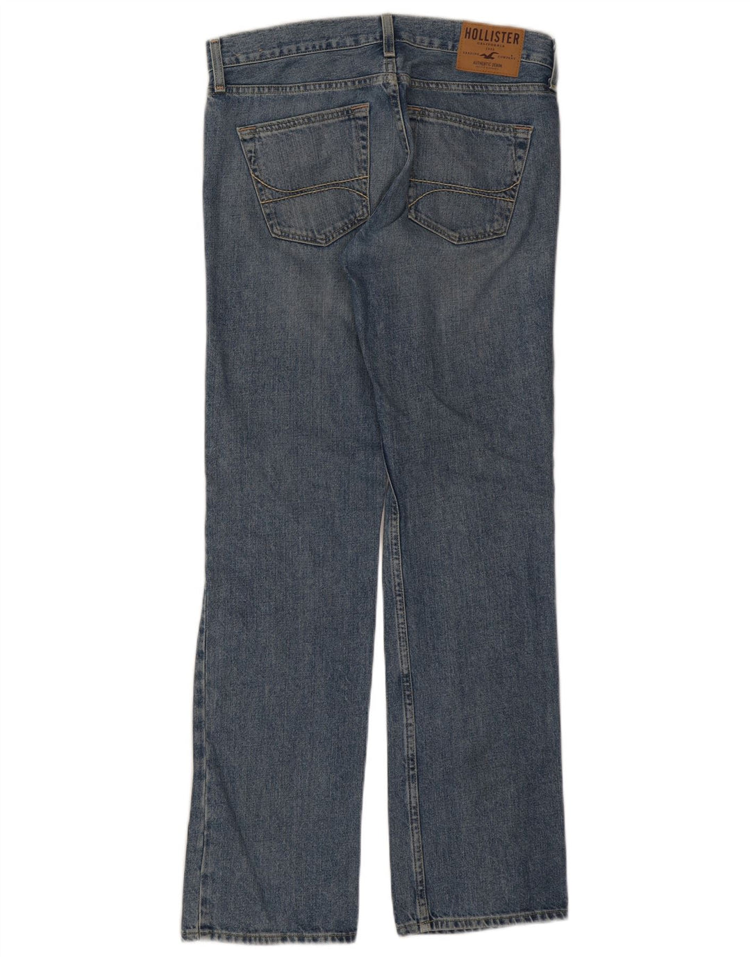 Hollister feminino bootcut jeans W30 L32 azul algodão