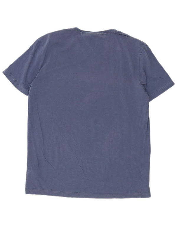 Camiseta masculina Tommy Hilfiger Slim Fit Top 2XL Algodão Azul Marinho