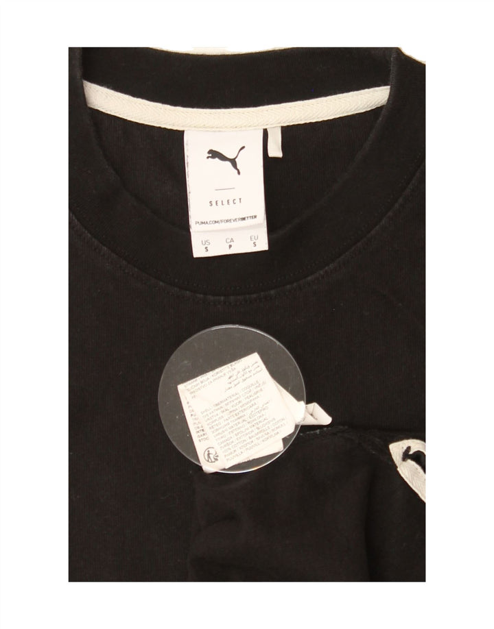 PUMA Mens T-Shirt Top Small Black Cotton Vintage Puma and Second-Hand Puma from Messina Hembry 