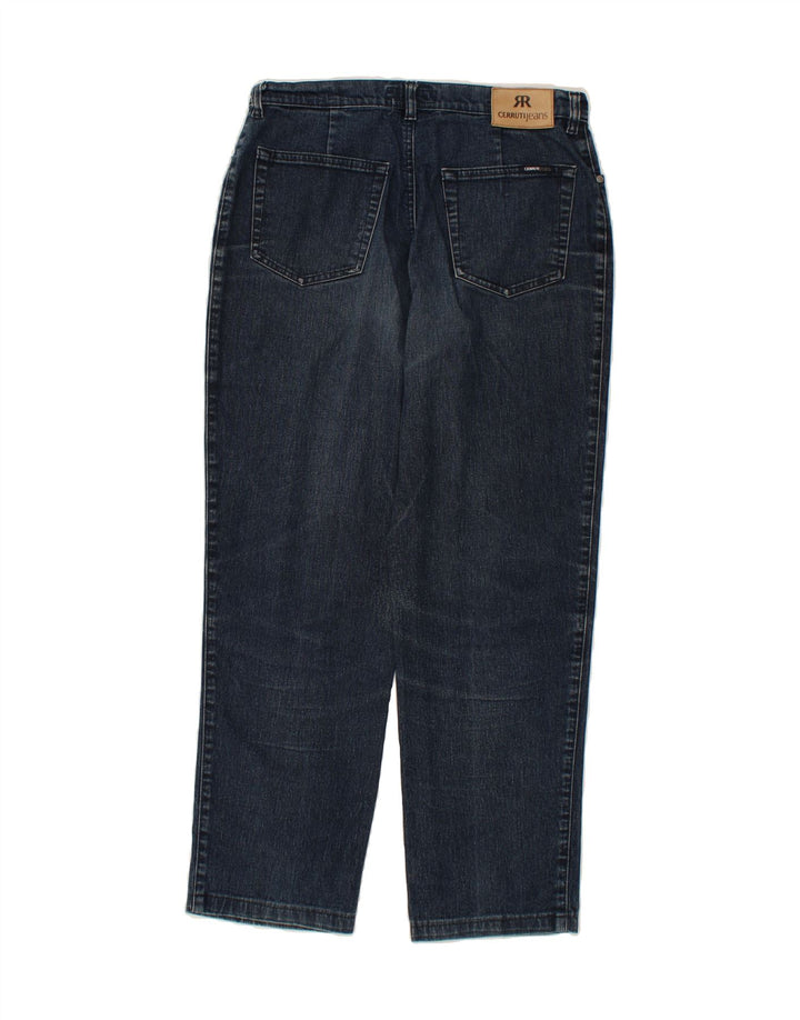 CERRUTI Womens Tapered Jeans W34 L29 Navy Blue Cotton Vintage Cerruti and Second-Hand Cerruti from Messina Hembry 