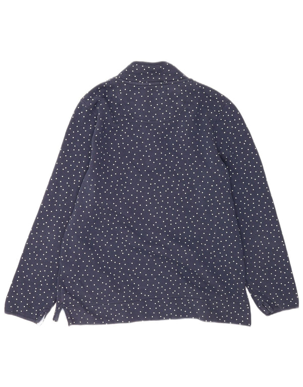 Crew Clothing moletom feminino jumper Reino Unido 14 grande azul marinho manchado