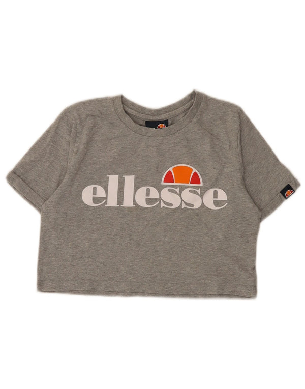 Camiseta feminina Ellesse Crop Graphic 8-9 anos algodão cinza