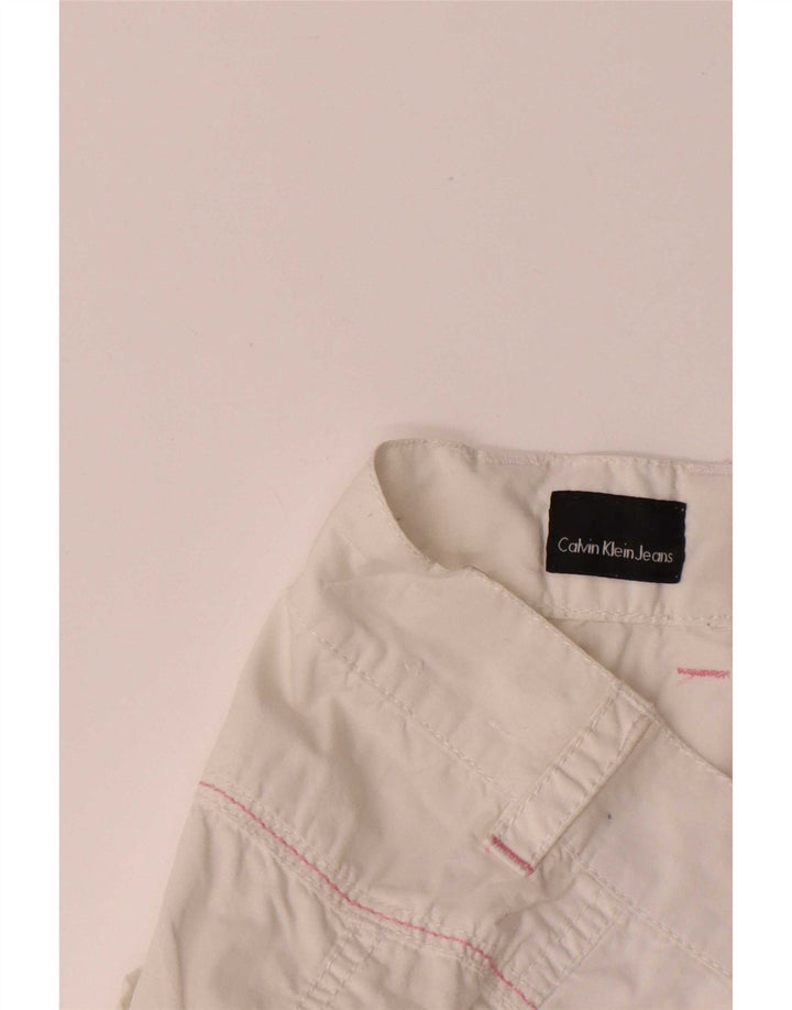 Shorts feminino Calvin Klein W28 médio algodão branco