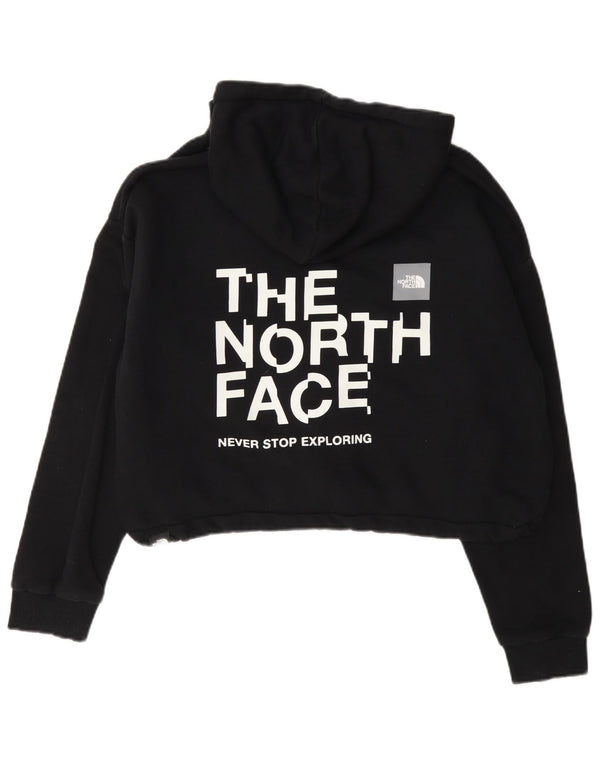 Suéter com capuz feminino The North Face Crop Graphic UK 18 XL preto