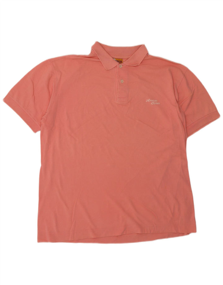 Camisa polo masculina AMERICAN SYSTEM grande rosa