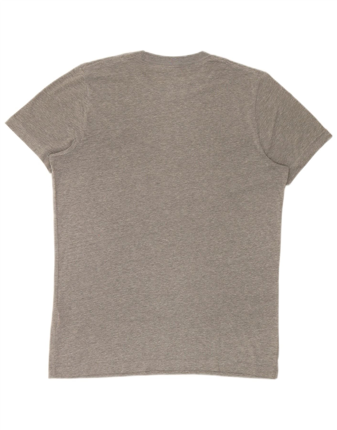 Camiseta masculina Hollister grande algodão manchado cinza