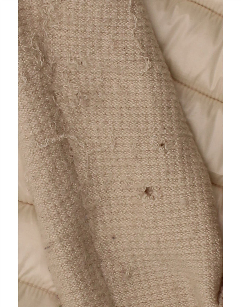 CALVIN KLEIN Womens Padded Jacket UK 14 Medium Beige Polyester Vintage Calvin Klein and Second-Hand Calvin Klein from Messina Hembry 