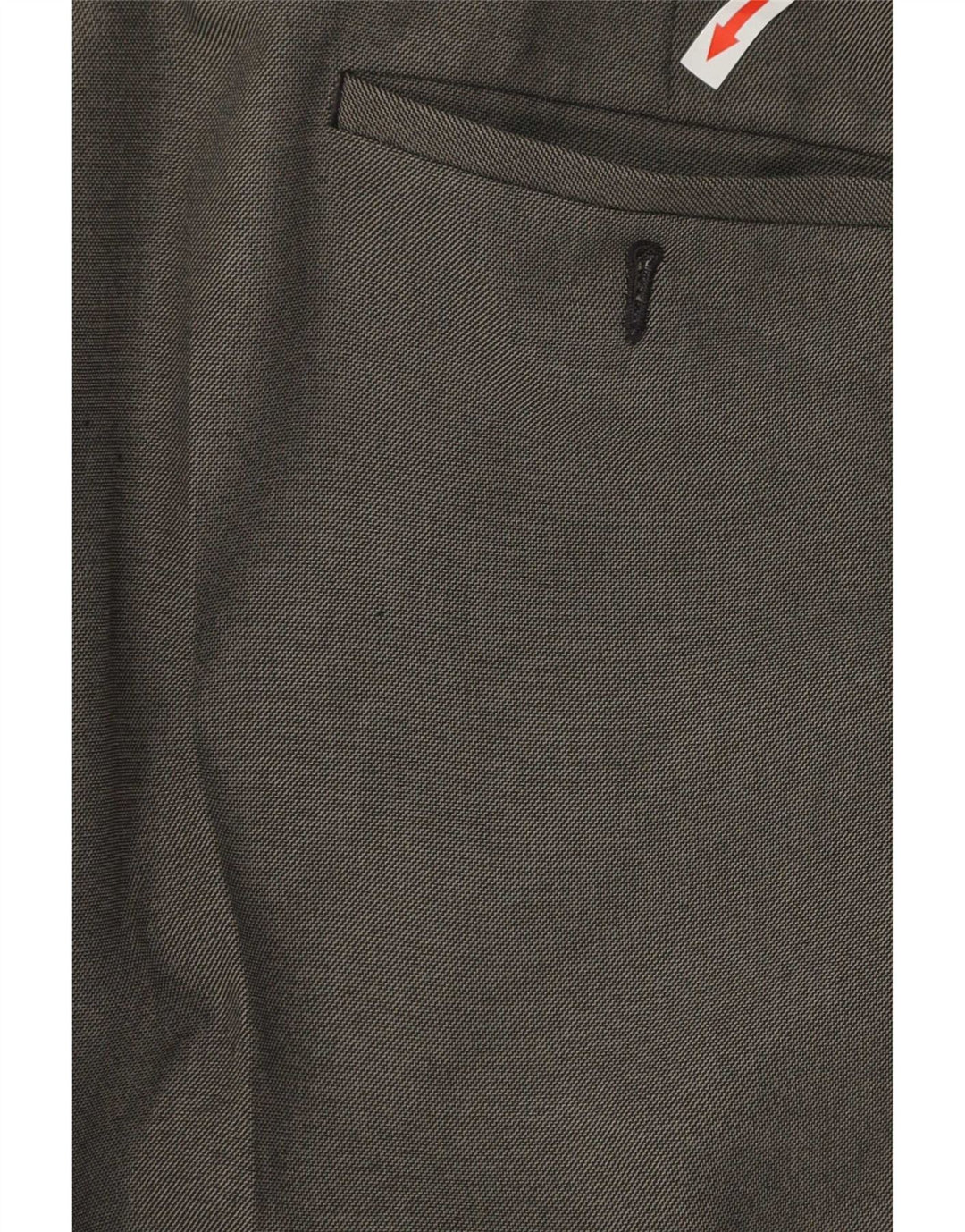 Calça masculina de terno reto Marks & Spencer W36 L29 poliéster preto